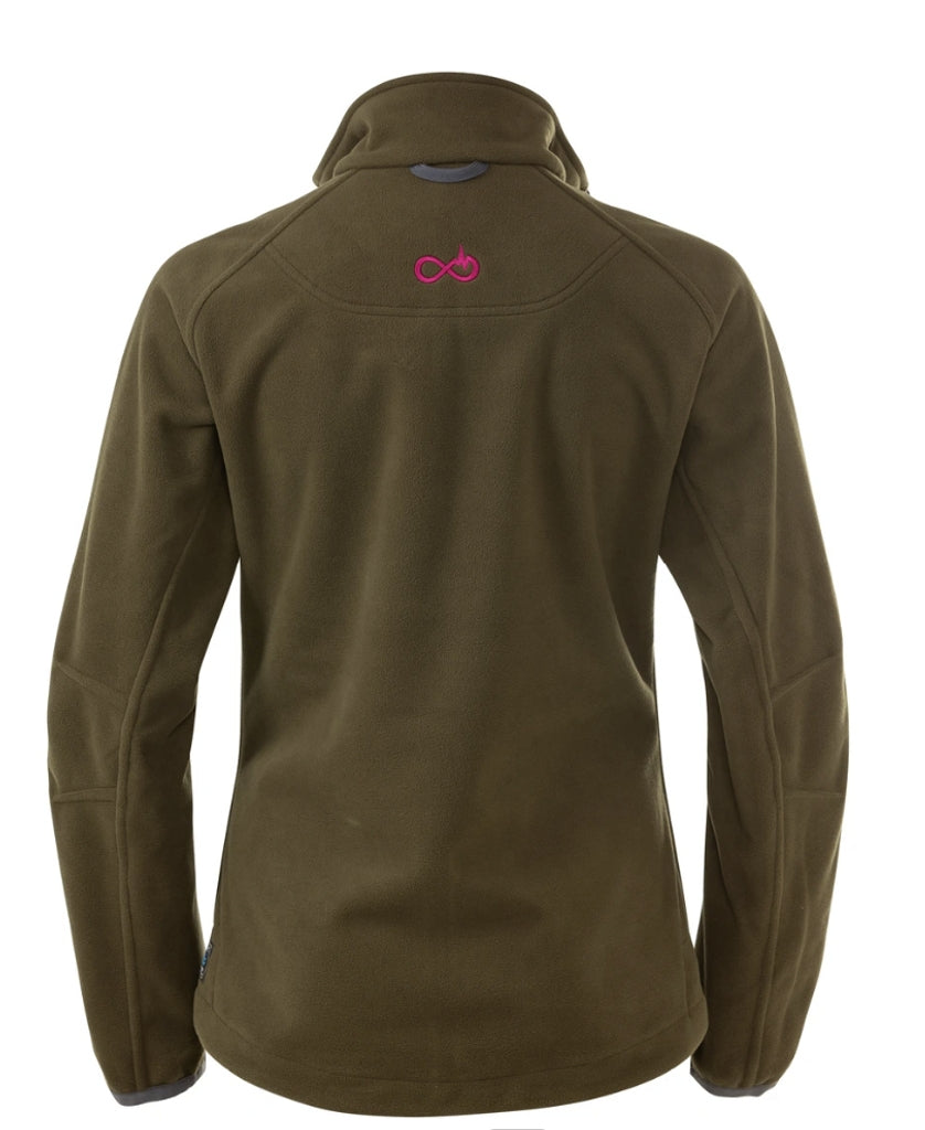 【狩猟生活2024 vo.17掲載】ヘリックス リバーシブル フリース ジャケット / HELIX REVERSIBLE FLEECE JACKET OLIVE/ORANGE（WOMEN)（リバーシブル）