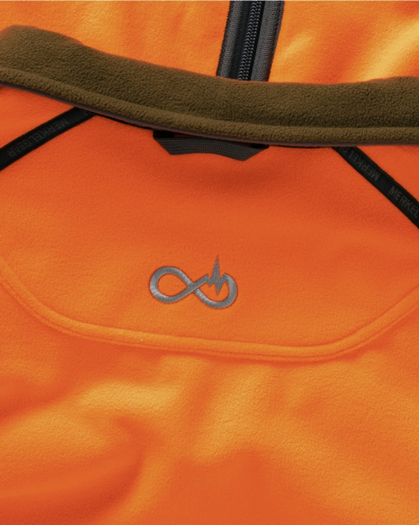 【狩猟生活2024 vo.17掲載】ヘリックス リバーシブル フリース ジャケット / HELIX REVERSIBLE FLEECE JACKET OLIVE/ORANGE（WOMEN)（リバーシブル）