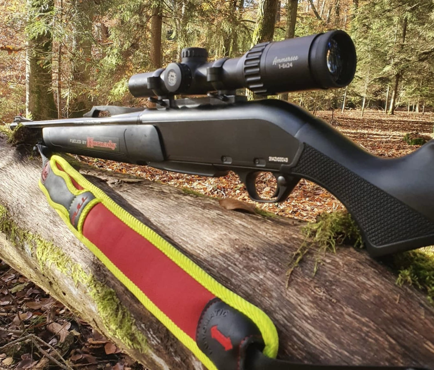 【AUTOMATIC & PULL】リトラクター  ガンスリング オートマティック PULL イェローレッド / Retractor Gun Sling AUTOMATIC PULL YELLOW - RED