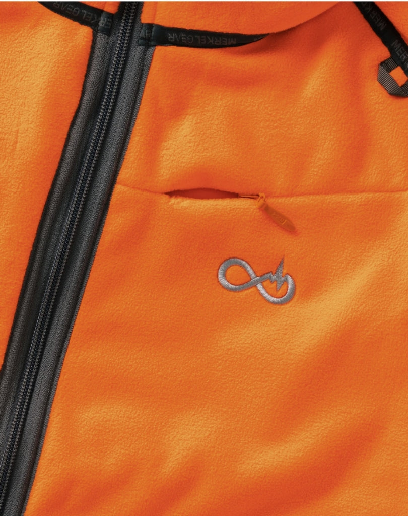【狩猟生活2024 vo.17掲載】ヘリックス リバーシブル フリース ジャケット / HELIX REVERSIBLE FLEECE JACKET OLIVE/ORANGE（WOMEN)（リバーシブル）